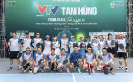 Giải Pickleball VTV – Tam Hùng: Lan tỏa tinh thần rèn luyện sức khỏe, tăng cường gắn kết các đơn vị