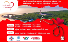 Trái tim cho em sẽ đến với tỉnh Cà Mau