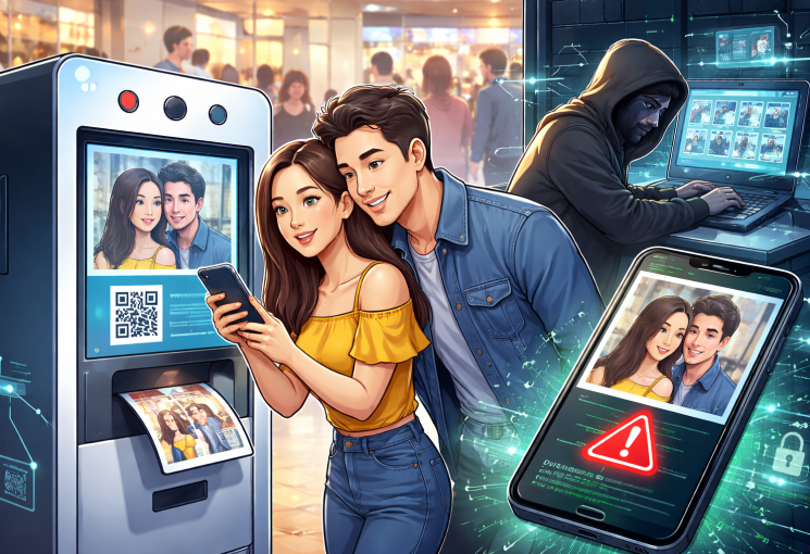 Photobooth mã QR: Tiện lợi tức thì, rủi ro dữ liệu cận kề