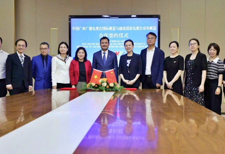 Đài Truyền hình Việt Nam và Đài PTTH Quảng Tây đẩy mạnh hợp tác, trao đổi chương trình