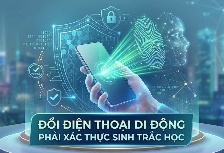 Đổi điện thoại di động phải xác thực sinh trắc học