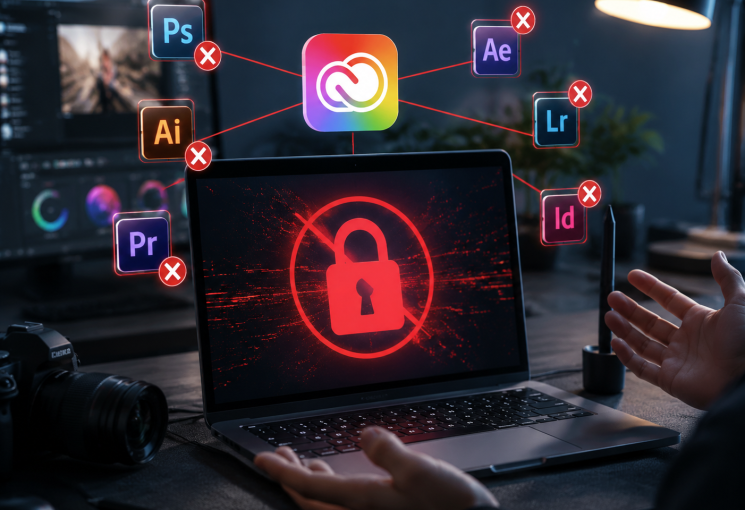 Nguy cơ mất tài khoản Adobe vì dấu hiệu vi phạm bản quyền trên thiết bị