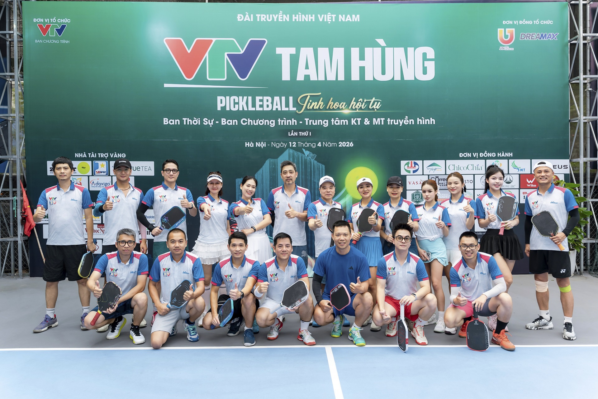 Giải Pickleball VTV – Tam Hùng: Lan tỏa tinh thần rèn luyện sức khỏe, tăng cường gắn kết các đơn vị