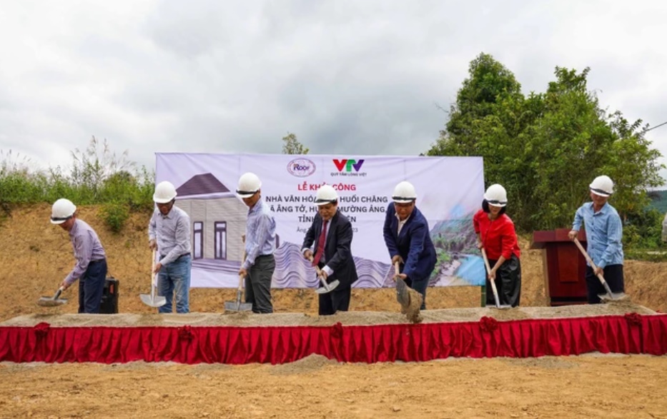 Quỹ Tấm lòng Việt hỗ trợ xây dựng nhà văn hóa tại Huổi Châng, Điện Biên