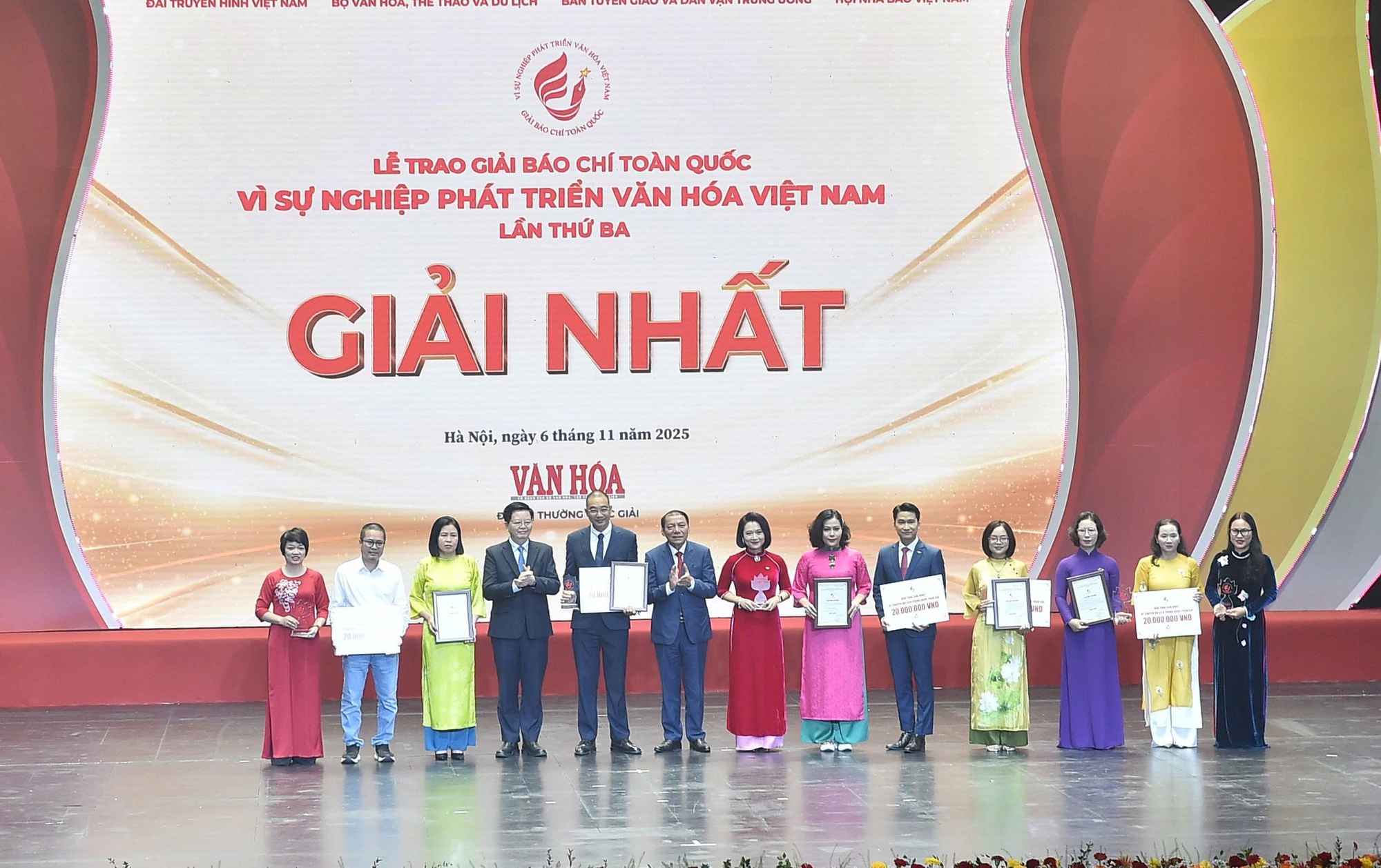 Đài THVN giành giải Nhất giải Báo chí toàn quốc Vì sự nghiệp phát triển Văn hóa Việt Nam 2025