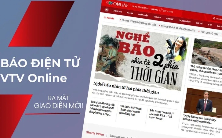Báo điện tử VTV Online ra mắt giao diện mới
