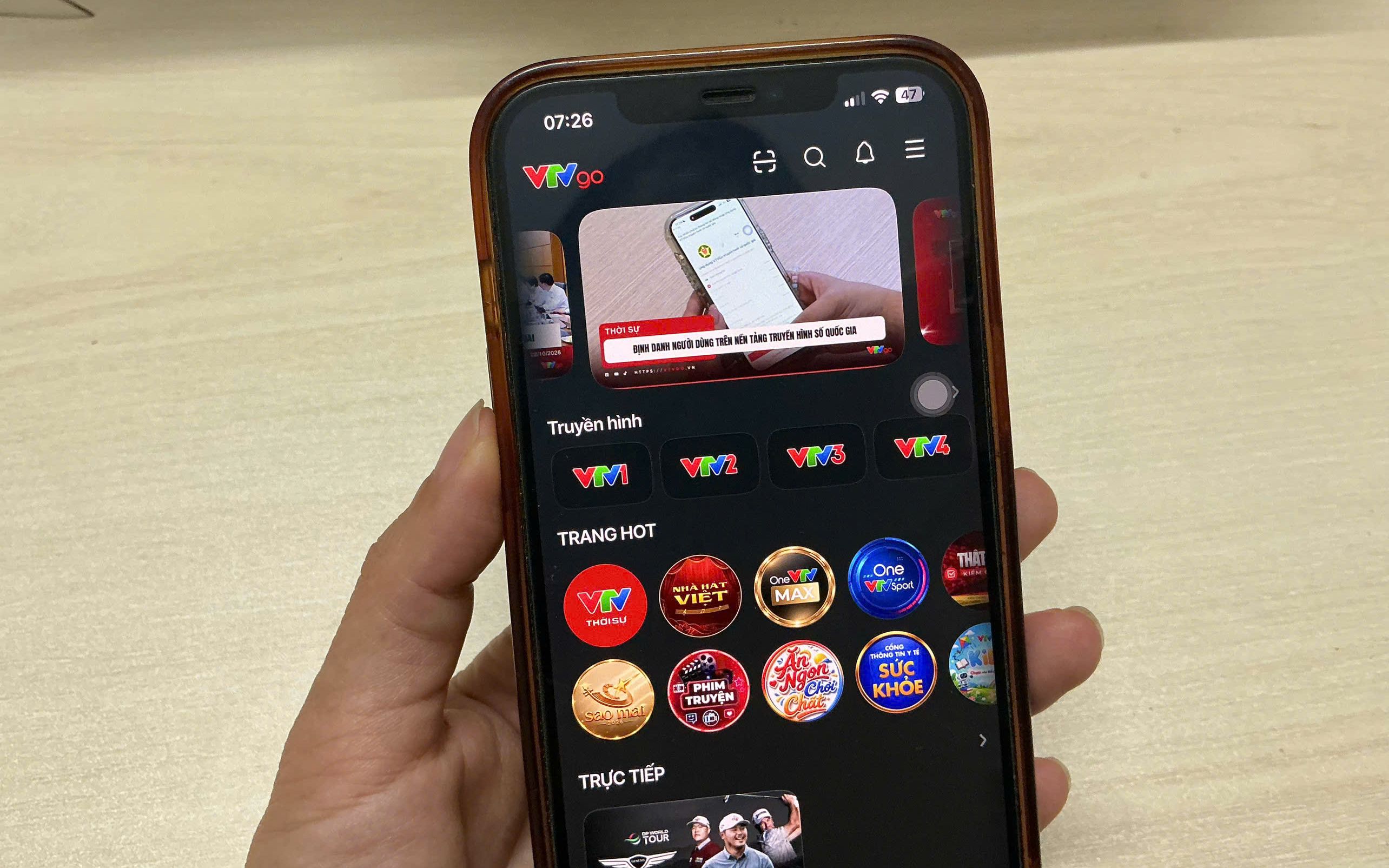 VTVgo tích hợp đăng nhập bằng VNeID