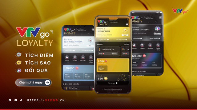 Mở ứng dụng VTVgo để tích điểm, tích sao và đổi quà hấp dẫn