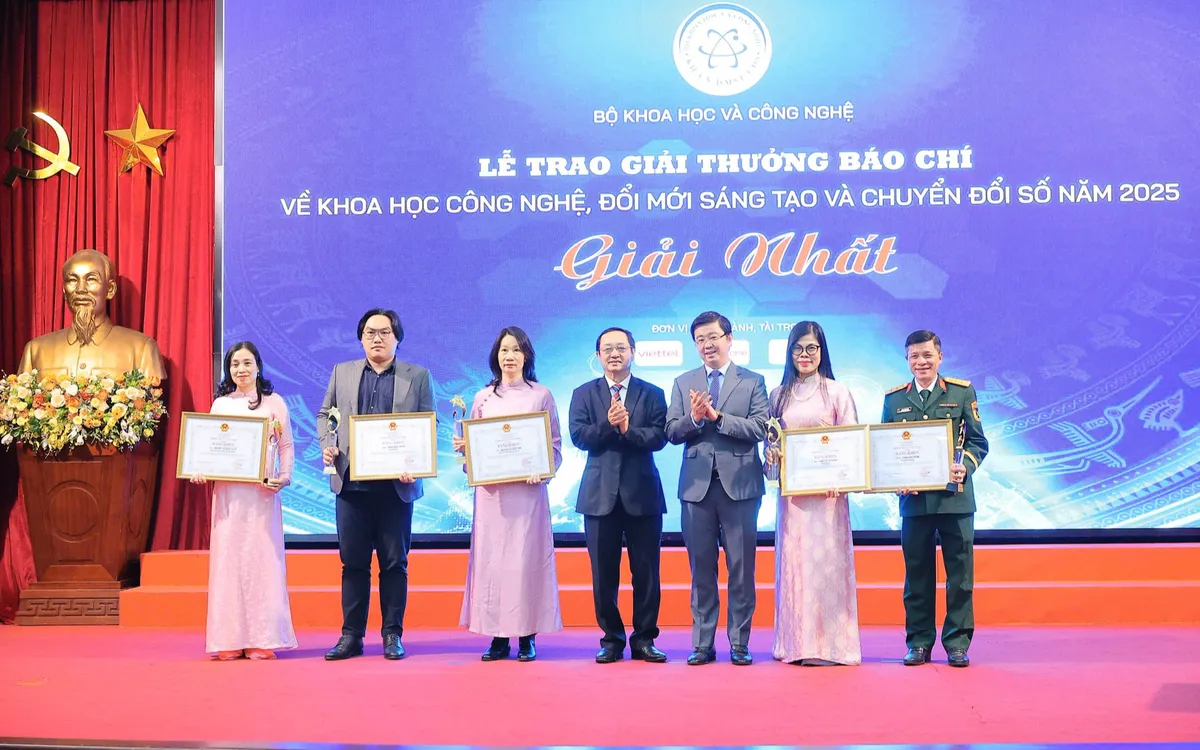 Đài THVN giành giải Nhất Giải Báo chí về khoa học, công nghệ, đổi mới sáng tạo và chuyển đổi số 2025