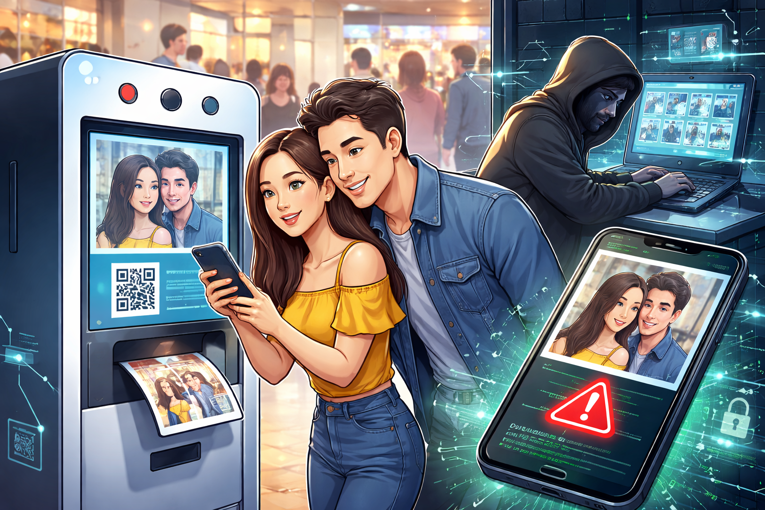 Photobooth mã QR: Tiện lợi tức thì, rủi ro dữ liệu cận kề