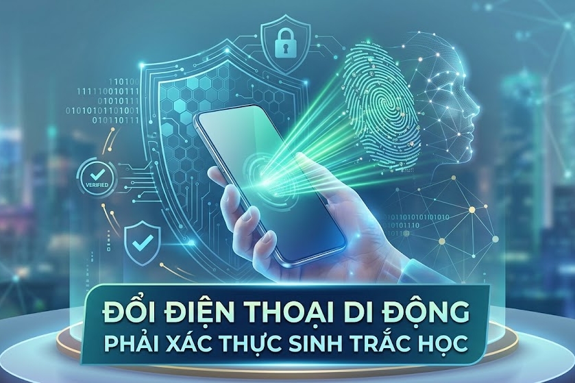 Đổi điện thoại di động phải xác thực sinh trắc học